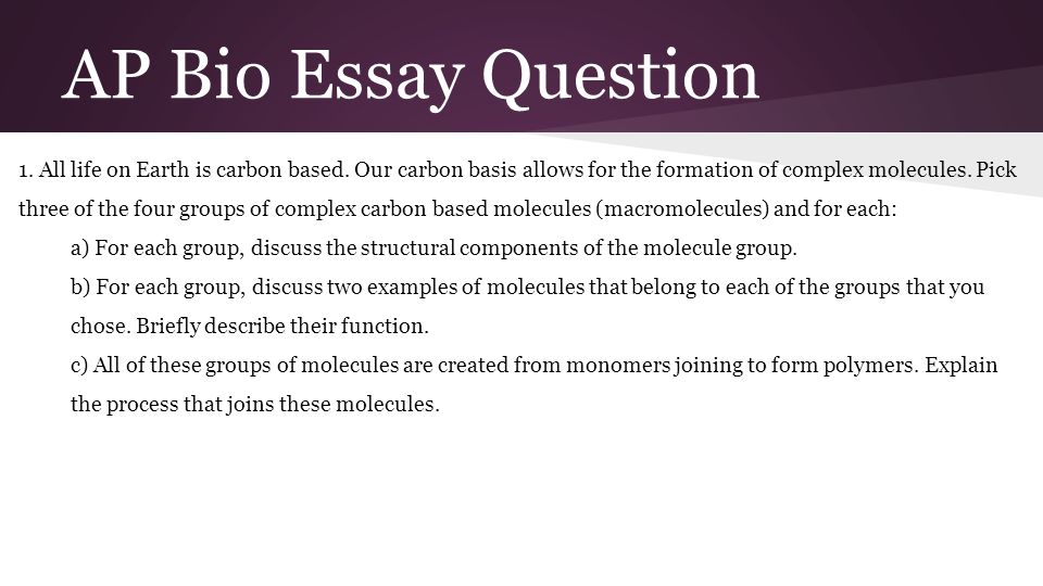 AP® Biology 2013 Free-Response Questions